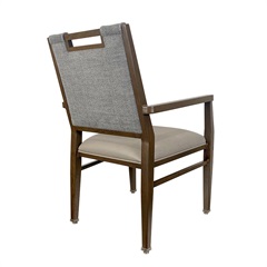 Rose Wood-Look Aluminum Chairs